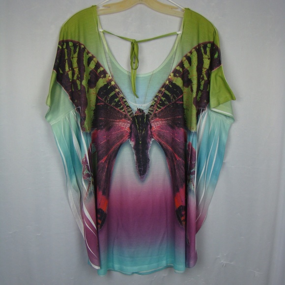 butterfly beach cover up